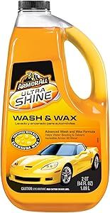 Armor All Ultra Shine Car Wash and Car Wax by Armor All, Cleaning Fluid for Cars, Trucks, Motorcycles, 64 Fl Oz Each