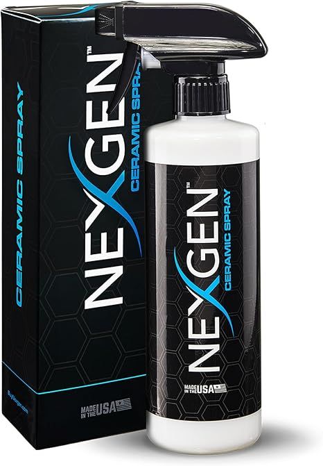 Nexgen Ceramic Spray Silicon Dioxide — Easy to Apply, Ceramic Coating Spray for Cars — Professional-Grade Protective Sealant Polish for Cars, RVs, Motorcycles, Boats, and ATVs — 16oz